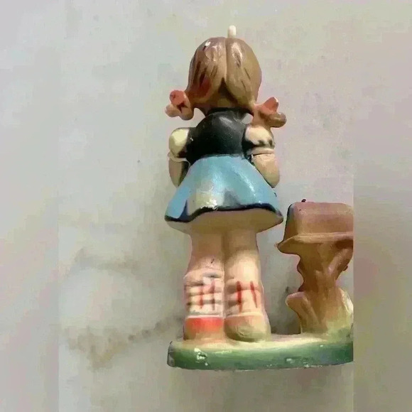 Four Vintage Hummel Style plastic Ornaments made in Hong Kong Good Condition - Picture 7 of 10